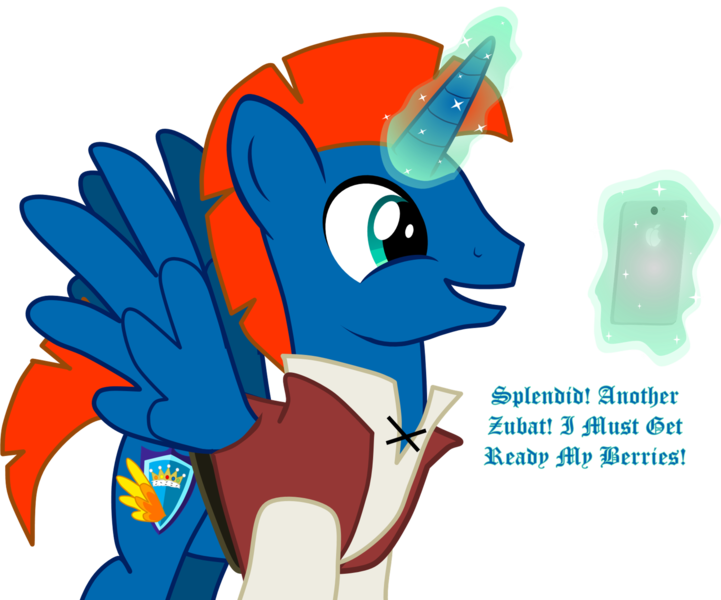 Size: 2372x1973 | Tagged: safe, artist:shadymeadow, derpibooru import, oc, oc:hyper wing, pony, clothes, magic, male, mobile phone, phone, simple background, solo, stallion, transparent background