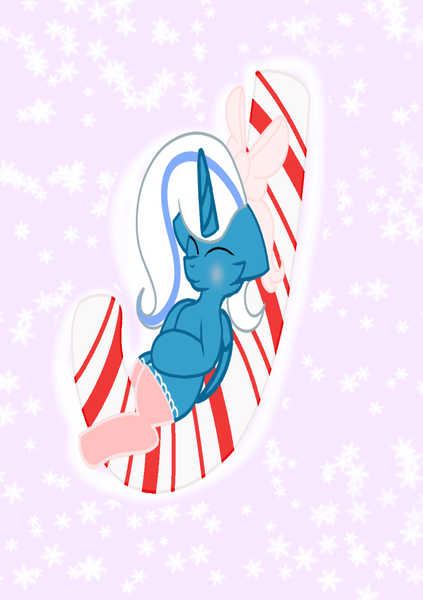 Size: 2039x2894 | Tagged: safe, artist:riofluttershy, derpibooru import, oc, oc:fleurbelle, unofficial characters only, alicorn, pony, alicorn oc, candy, candy cane, clothes, eyes closed, female, food, horn, mare, socks, thigh highs, wings