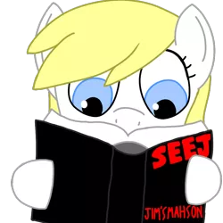 Size: 1000x1000 | Tagged: artist:anonymous, aryan, aryan pony, blonde, book, derpibooru import, drawthread, looking down, /mlpol/, nazi, nazipone, oc, oc:aryanne, read, reading, safe, siege