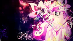 Size: 3840x2160 | Tagged: safe, artist:illumnious, artist:sairoch, derpibooru import, edit, princess cadance, alicorn, pony, female, mare, solo, wallpaper, wallpaper edit