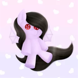 Size: 987x987 | Tagged: safe, artist:nekoremilia1, derpibooru import, oc, oc:chia scarlet, unofficial characters only, pony, vampire, chibi, plushie, solo