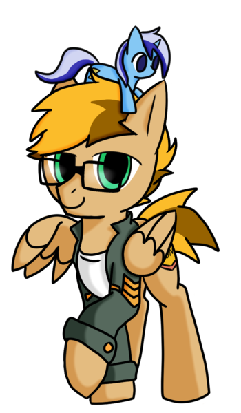 Size: 700x1200 | Tagged: safe, artist:lucky dragon, derpibooru import, minuette, oc, oc:bump sign, pegasus, pony, 2019 community collab, derpibooru community collaboration, clothes, glasses, jacket, male, plushie, simple background, solo, stallion, transparent background