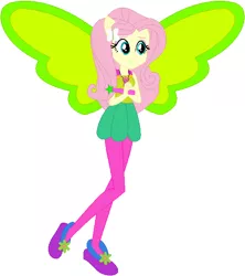 Size: 523x590 | Tagged: safe, artist:selenaede, artist:user15432, derpibooru import, fluttershy, fairy, human, equestria girls, artificial wings, augmented, barely eqg related, base used, clothes, crossover, element of kindness, fairy tale, fairy wings, fairyized, flower, good fairy, green wings, hairpin, hasbro, hasbro studios, humanized, jewelry, magic, magic wand, magic wings, necklace, ponied up, shoes, sleeping beauty, wand, winged humanization, wings