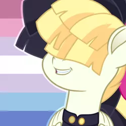 Size: 500x500 | Tagged: bigender, bigender pride flag, derpibooru import, gender, happy, lgbt, lgbtq, my little pony: the movie, pride, pride flag, safe, songbird serenade, tumblr