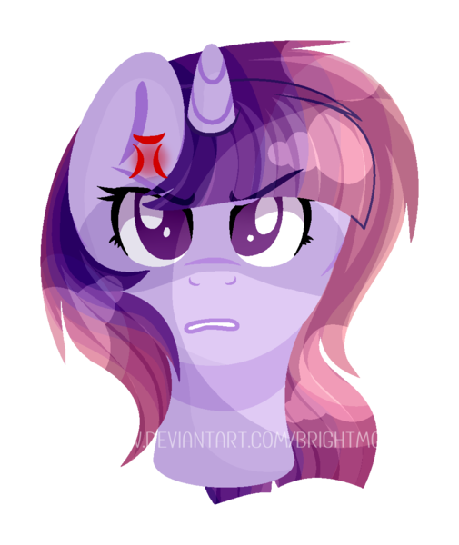 Size: 989x1174 | Tagged: safe, artist:jxst-roch, derpibooru import, oc, oc:moon magic, pony, unicorn, bust, female, magical lesbian spawn, mare, offspring, parent:rainbow dash, parent:twilight sparkle, parents:twidash, portrait, solo