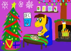Size: 3126x2256 | Tagged: safe, artist:sb1991, derpibooru import, oc, oc:film reel, unofficial characters only, pegasus, pony, calendar, card, chair, challenge, chocolate, christmas, christmas decoration, christmas lights, christmas stocking, christmas tree, clothes, cookie, decoration, equestria amino, fireplace, food, garland, holiday, hot chocolate, lights, present, snow, snowflake, socks, stockings, table, thigh highs, tree, twelve days of christmas