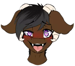 Size: 1009x889 | Tagged: suggestive, artist:celestialoddity, derpibooru import, oc, oc:onyx quill, dracony, dragon, hybrid, kirin, pony, ahegao, bust, fangs, heart eyes, horns, open mouth, portrait, simple background, tongue out, transparent background, wingding eyes