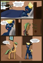 Size: 4750x7000 | Tagged: absurd resolution, academy, adventure, artist:chedx, clover the clever, comic, comic:mlp old tales, derpibooru import, fantasy, my little pony, oc, oc:nightfall star, safe