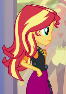 Size: 221x317 | Tagged: safe, derpibooru import, screencap, sunset shimmer, display of affection, equestria girls, equestria girls series, cropped, solo