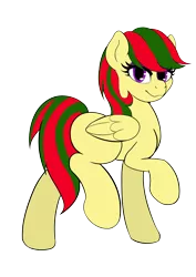 Size: 3273x4631 | Tagged: safe, artist:kyokimute, derpibooru import, oc, oc:attraction, unofficial characters only, pegasus, pony, 2019 community collab, derpibooru community collaboration, femboy, makeup, male, multicolored hair, simple background, solo, transparent background, trap