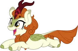 Size: 4567x3000 | Tagged: .ai available, artist:cloudyglow, autumn blaze, awwtumn blaze, cloven hooves, colored hooves, cute, derpibooru import, female, kirin, leaping, my little pony, open mouth, safe, simple background, solo, sounds of silence, transparent background, vector