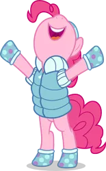 Size: 5000x8046 | Tagged: safe, artist:luckreza8, derpibooru import, pinkie pie, pony, best gift ever, triple pony dare ya, .svg available, absurd resolution, vector