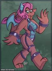 Size: 2400x3300 | Tagged: anthro, artist:sketchybug, breasts, busty mina, caribbean carnival, carnival, derpibooru import, dragon, female, fishnets, mina, solo, suggestive