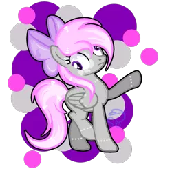 Size: 1063x1053 | Tagged: safe, artist:101xsplattyx101, derpibooru import, oc, oc:arian, pegasus, pony, base used, bow, derp, female, hair bow, mare, solo