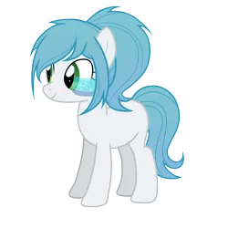 Size: 1600x1600 | Tagged: safe, derpibooru import, oc, oc:cici, unofficial characters only, earth pony, pony, 2019 community collab, derpibooru community collaboration, female, hud, looking away, mare, simple background, smiling, solo, transparent background