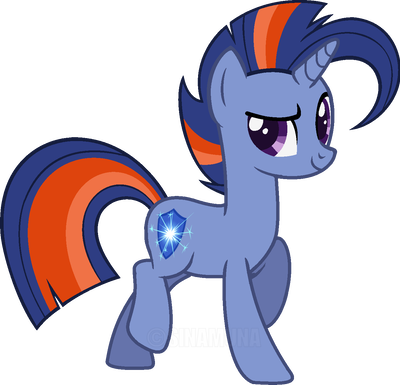 Size: 400x385 | Tagged: safe, artist:sinamuna, derpibooru import, oc, oc:starfall axiom, unofficial characters only, pony, unicorn, base used, blue fur, blue hair, male, nextgen:sinverse, offspring, orange hair, parent:sunburst, parent:twilight sparkle, parents:twiburst, purple eyes, simple background, solo, stallion, transparent background