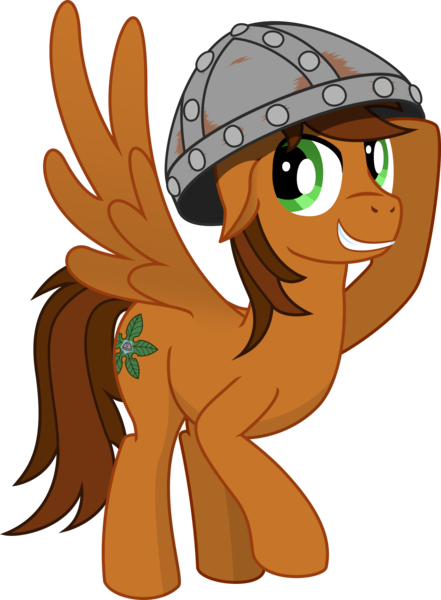 Size: 1752x2386 | Tagged: safe, artist:malte279, derpibooru import, oc, oc:leafhelm, pegasus, pony, 2019 community collab, derpibooru community collaboration, helmet, simple background, solo, transparent background