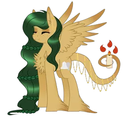 Size: 2250x2150 | Tagged: safe, artist:blocksy-art, derpibooru import, oc, oc:silent night, pegasus, pony, candle, chest fluff, eyes closed, female, mare, simple background, solo, transparent background