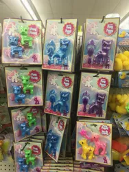 Size: 3024x4032 | Tagged: bootleg, cheap, derpibooru import, dollar store, hairless, magical glitter pony, monochrome, plastic, pony playset, safe, toy