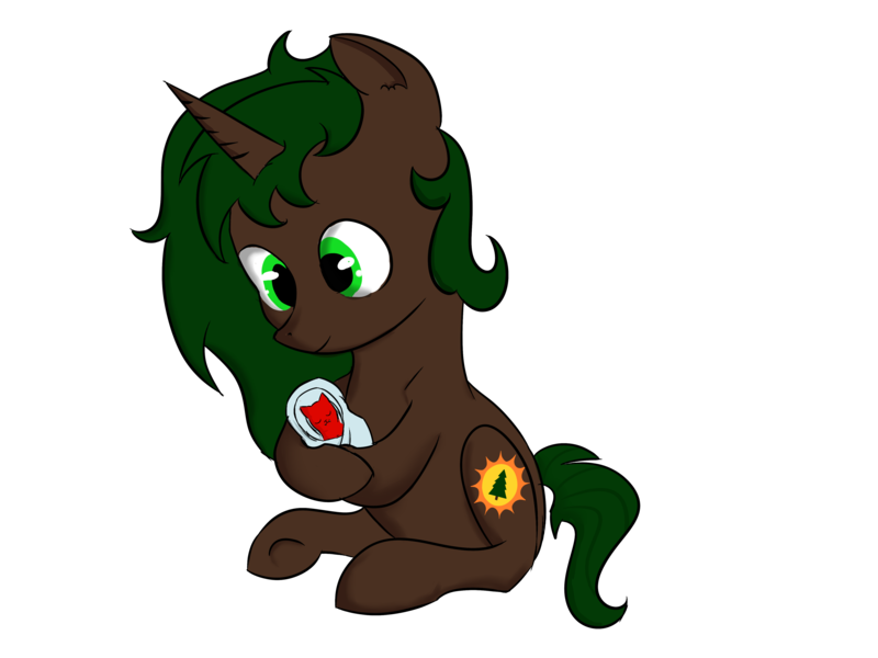 Size: 4600x3450 | Tagged: safe, artist:dumbwoofer, derpibooru import, oc, oc:pine shine, bat, pony, unicorn, animal, blanket, female, image, png, rescue, smiling, solo