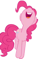 Size: 3300x3560 | Tagged: safe, artist:fallingcomets, derpibooru import, pinkie pie, pony, the last roundup, cute, diapinkes, happy, high res, simple background, solo, transparent background, vector