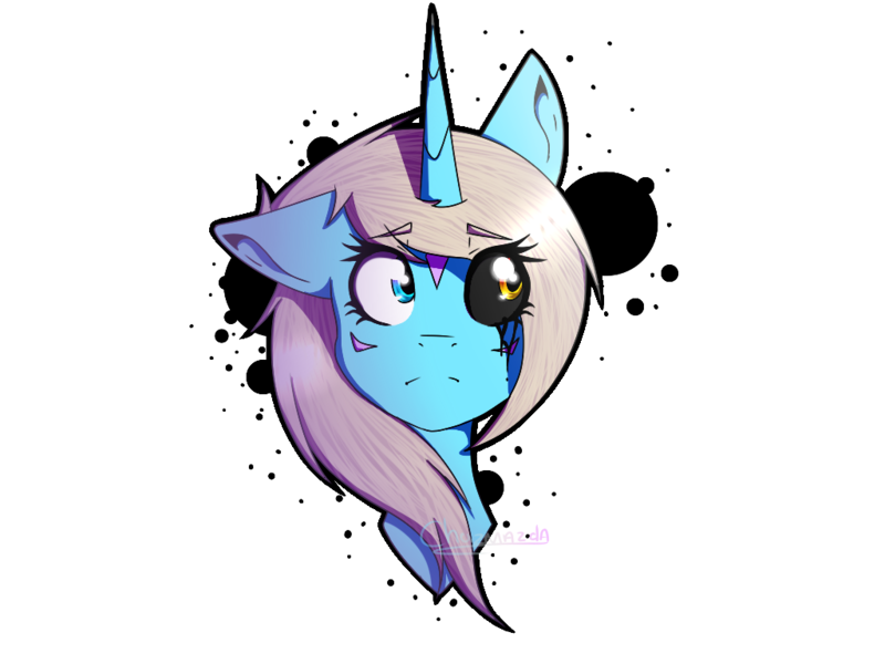 Size: 1024x768 | Tagged: artist:chazmazda, bust, derpibooru import, oc, oc:charlie gallaxy-starr, ponysona, portrait, safe, shade, solo, unofficial characters only
