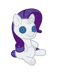 Size: 3000x3000 | Tagged: artist:saphire-systrine, button eyes, derpibooru import, high res, plushie, rarity, rarity plushie, safe, seam lines, simple background, sitting, transparent background, youtube link