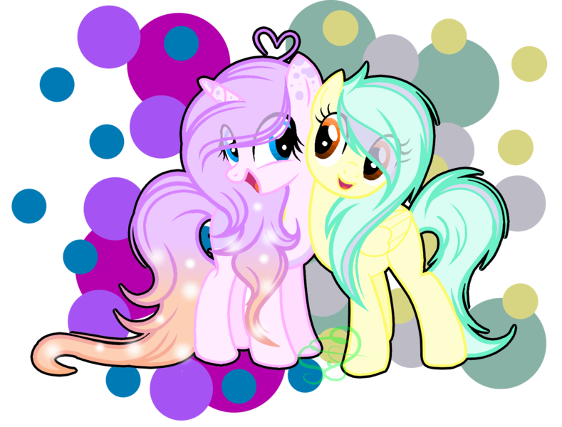 Size: 1598x1215 | Tagged: safe, artist:101xsplattyx101, derpibooru import, oc, oc:amethyst flame, unofficial characters only, pegasus, pony, unicorn, female, hug, mare