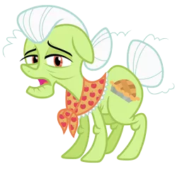Size: 5842x5584 | Tagged: safe, artist:estories, derpibooru import, granny smith, earth pony, pony, absurd resolution, female, hair bun, mare, open mouth, simple background, solo, transparent background, vector