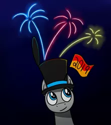 Size: 2000x2260 | Tagged: artist:noidavaliable, derpibooru import, fireworks, flag, happy new year, happy new year 2019, holiday, oc, oc:alias, safe
