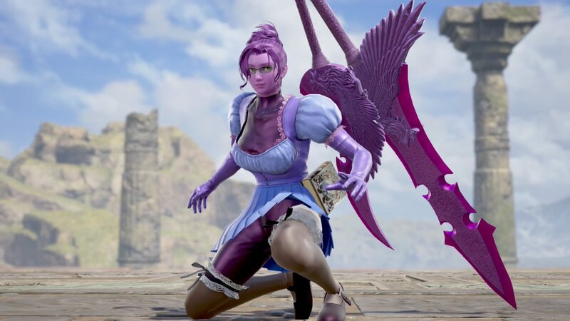 Size: 1200x675 | Tagged: 3d, alicorn, artist:alphamonouryuuken, clothes, derpibooru import, human, humanized, leggings, pony coloring, pose, safe, sci-twi, skirt, solo, soul calibur, soul calibur vi, sword, twilight sparkle, twilight sparkle (alicorn), video game, weapon