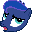 Size: 32x32 | Tagged: safe, artist:gingermint, artist:icekatze, derpibooru import, princess luna, pony, icon, pixel art