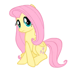 Size: 5000x5000 | Tagged: safe, artist:theaceofspadez, derpibooru import, fluttershy, pegasus, pony, swarm of the century, absurd resolution, female, mare, simple background, sitting, solo, transparent background, vector