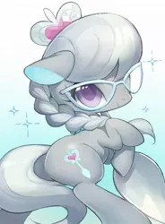 Size: 688x937 | Tagged: safe, artist:ciciya, derpibooru import, silver spoon, earth pony, pony, female, filly, glasses, solo