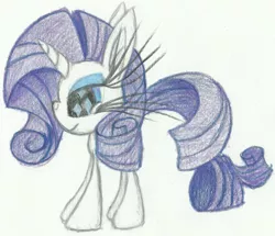 Size: 5665x4867 | Tagged: safe, artist:cybersquirrel, derpibooru import, part of a set, rarity, pony, unicorn, absurd resolution, cutie mark eyes, giant head, prismacolors, simple background, traditional art, white background, wingding eyes