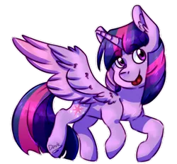 Size: 1280x1186 | Tagged: safe, artist:stella-drawz, derpibooru import, twilight sparkle, twilight sparkle (alicorn), alicorn, pony, :p, chibi, cute, ear fluff, head turn, silly, simple background, solo, tongue out, transparent background, twiabetes, wing fluff