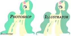 Size: 3230x1631 | Tagged: safe, artist:freezestime, derpibooru import, cha cha, earth pony, pony, g1, solo