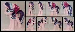 Size: 3028x1312 | Tagged: safe, artist:calusariac, derpibooru import, starlight glimmer, pony, beanie, hat, irl, photo, plushie, solo