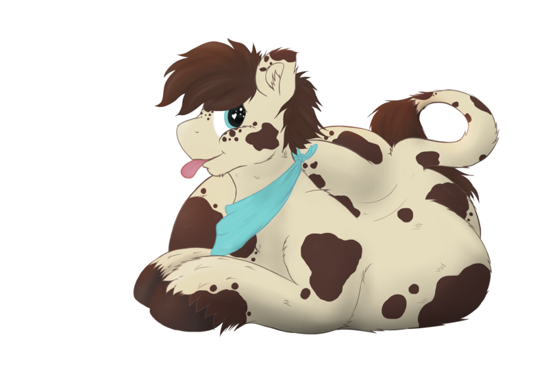 Size: 3180x2160 | Tagged: safe, artist:kiedough, artist:somefrigginnerd, derpibooru import, oc, oc:kie dough, unofficial characters only, earth pony, pony, fat, heart eyes, high res, leonine tail, looking at you, male, obese, prone, simple background, sitting, solo, stallion, tongue out, transparent background, wingding eyes