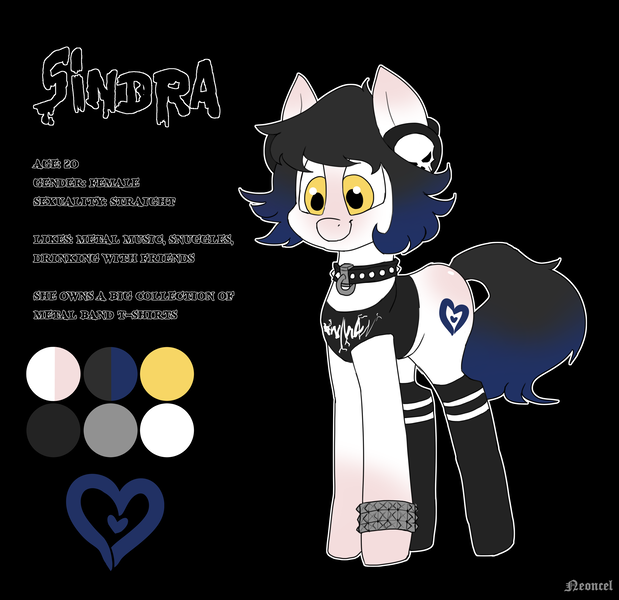 Size: 4642x4503 | Tagged: safe, artist:neoncel, derpibooru import, oc, oc:sindra, unofficial characters only, pony, absurd resolution, collar, headphones, solo