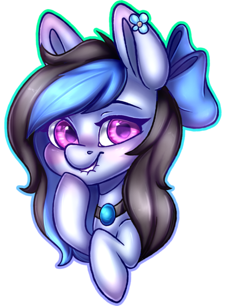 Size: 1024x1384 | Tagged: artist:pinipy, bust, commission, cute, derpibooru import, female, portrait, safe, simple background, solo, transparent background