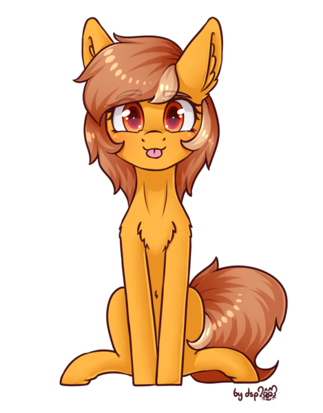 Size: 1408x1800 | Tagged: safe, artist:dsp2003, derpibooru import, oc, oc:meadow stargazer, earth pony, pony, 2019 community collab, derpibooru community collaboration, :p, blushing, chest fluff, cute, ear fluff, female, looking at you, mare, ocbetes, signature, silly, simple background, sitting, solo, tongue out, transparent background