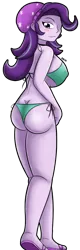 Size: 400x1248 | Tagged: suggestive, artist:dinobirdofdoom, derpibooru import, edit, editor:markiz93, starlight glimmer, equestria girls, mirror magic, spoiler:eqg specials, ass, beanie, big breasts, breasts, busty starlight glimmer, butt, cheeky panties, clothes, erect nipples, feet, female, flip-flops, glimmer glutes, green underwear, hat, huge breasts, legs, nipple outline, panties, sandals, simple background, solo, solo female, thighs, transparent background, underwear