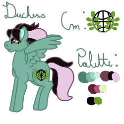 Size: 2000x2000 | Tagged: safe, artist:glamgoria-morose, derpibooru import, oc, oc:duchess, unofficial characters only, pegasus, pony, female, magical gay spawn, offspring, parent:king sombra, parent:zephyr breeze, parents:zephbra, solo