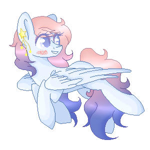 Size: 300x300 | Tagged: safe, artist:blocksy-art, derpibooru import, oc, oc:masquerade eve, pegasus, pony, blushing, female, mare, simple background, solo, transparent background