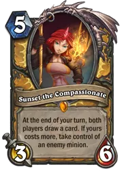 Size: 400x569 | Tagged: artist:atryl, breasts, busty sunset shimmer, card, derpibooru import, fantasy class, female, hearthstone, knight, legendary, paladin, quest for harmony, safe, sunset shimmer, trading card, trading card game, warcraft, warrior