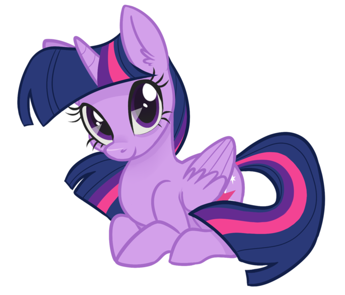 Size: 1024x877 | Tagged: safe, artist:skumpup, derpibooru import, twilight sparkle, twilight sparkle (alicorn), alicorn, pony, cute, female, mare, prone, simple background, smiling, solo, transparent background, twiabetes