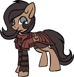 Size: 906x942 | Tagged: safe, artist:amura-of-jupiter, derpibooru import, oc, oc:quillwright, unofficial characters only, pegasus, pony, fallout equestria, bag, female, saddle bag, scribe, scribe robe, simple background, solo, steel ranger, steel rangers, transparent background