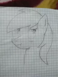 Size: 3000x4000 | Tagged: safe, artist:vankat, derpibooru import, oc, oc:lightning wing, unofficial characters only, pony, cute, graph paper, solo, traditional art