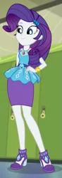 Size: 241x682 | Tagged: safe, derpibooru import, screencap, rarity, driving miss shimmer, equestria girls, equestria girls series, bracelet, canterlot high, clothes, cropped, female, high heels, jewelry, legs, lockers, pencil skirt, shoes, solo